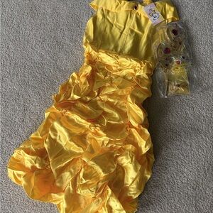 Yellow Kids Dress with Accessories